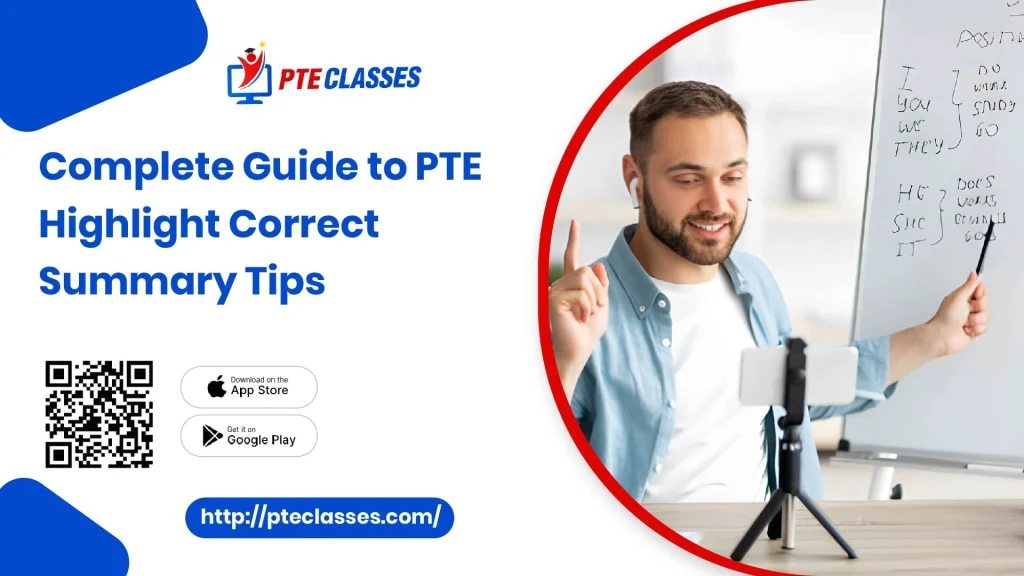 Complete Guide to PTE Highlight Correct Summary Tips