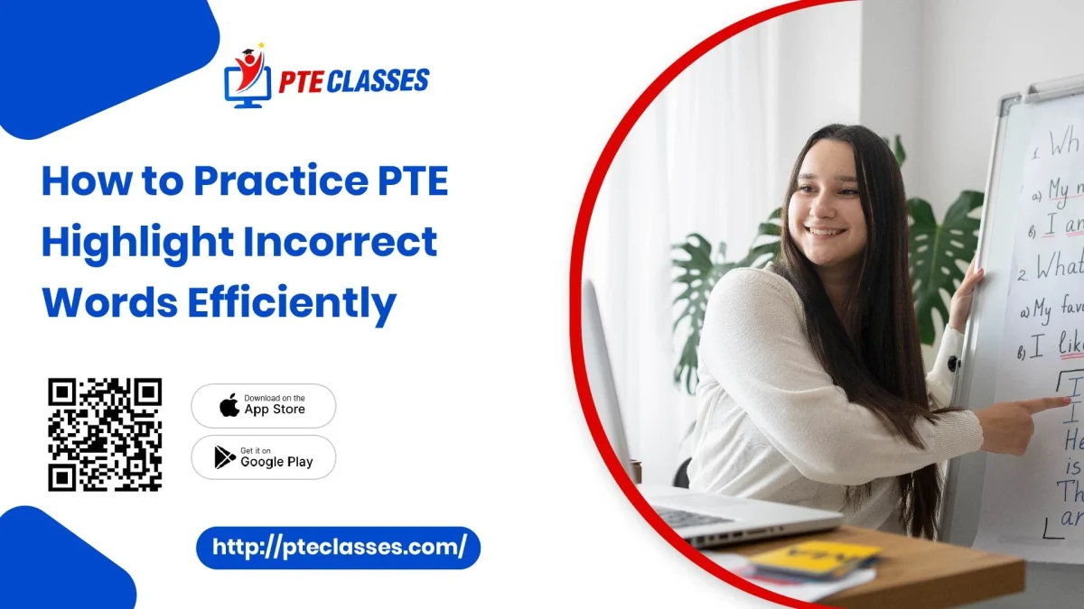 PTE highlight incorrect words