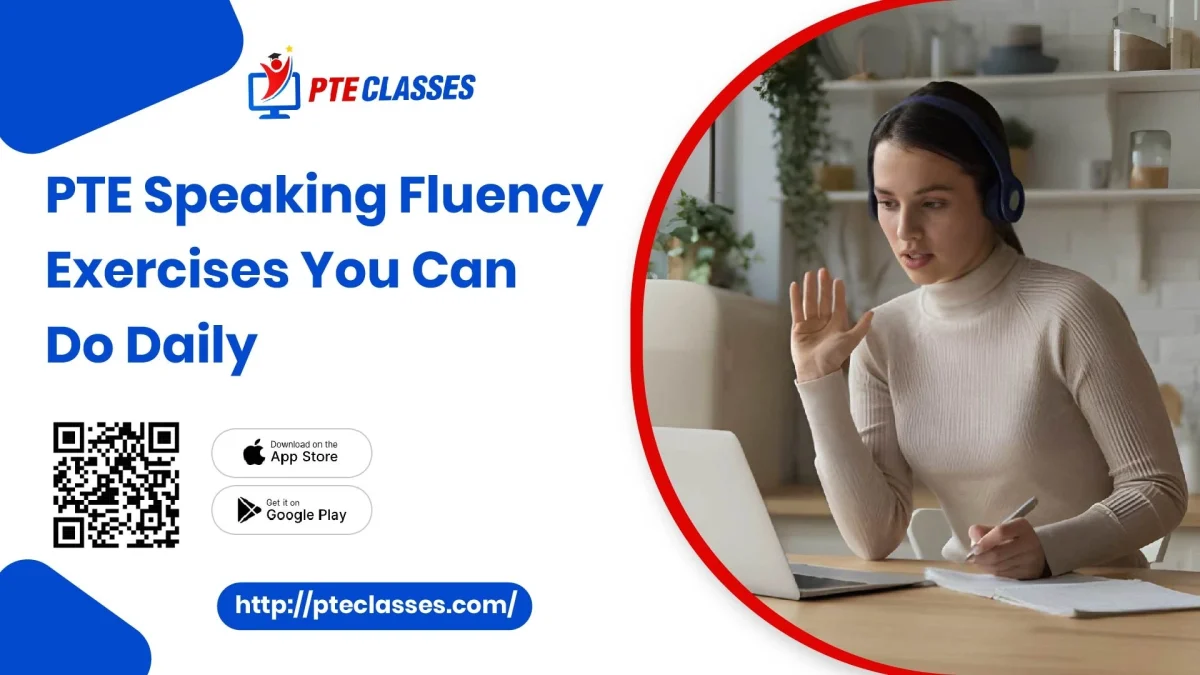 PTE speaking fluency exercises