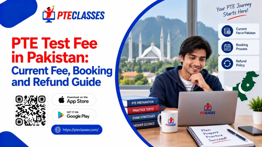 PTE Test Fee in Pakistan: Current Fee, Booking and Refund Guide