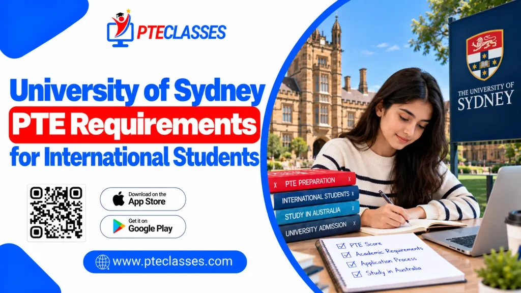 University of Sydney PTE Requirements for International Students